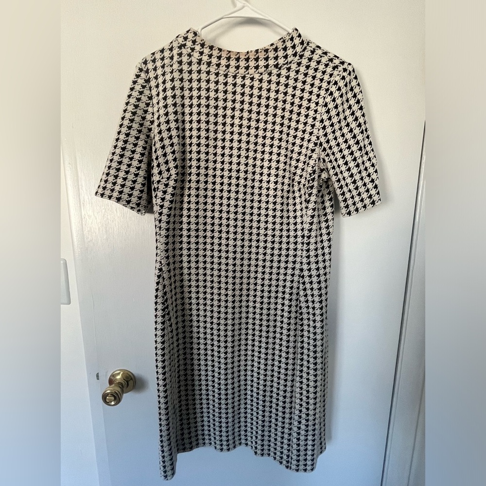 American Living houndstooth knot dress sz 12